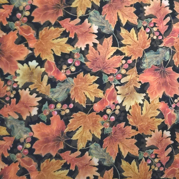 Harvest Elegance Leaves #1649-27671-J By QT Fabrics, Approx 76" x 44" - Picture 6 of 6